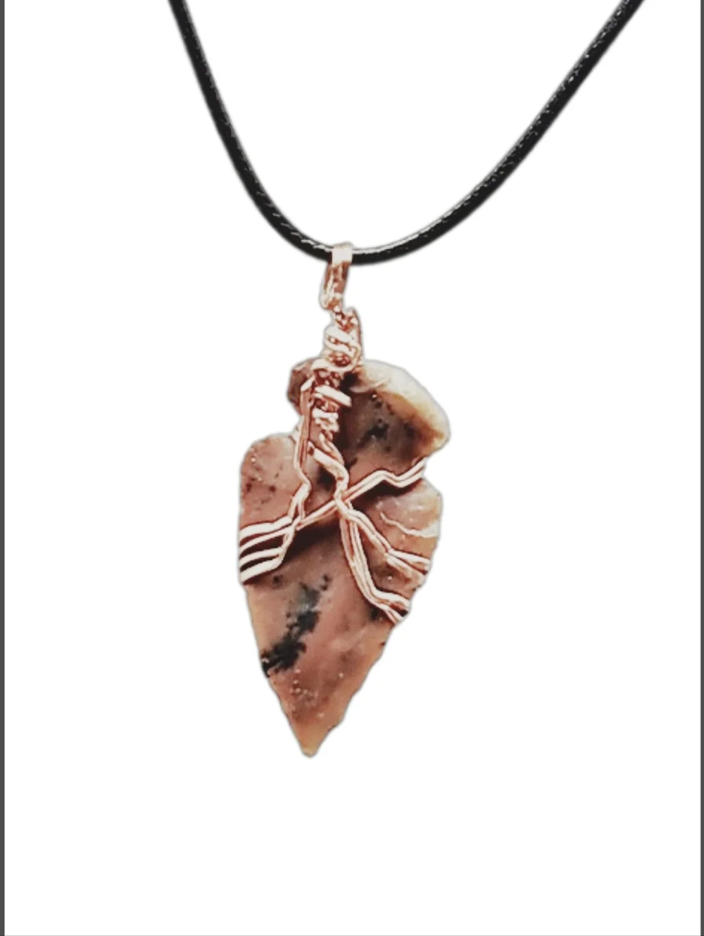 Genuine Fossilized Shark Tooth Pendant with Black Cord Necklace NWOT
